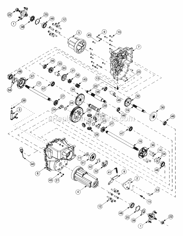 Hydro Transmission (P/N 618-3231) Diagram and Parts List for 2176 13A-274G100 Cub Cadet Lawn Tractor